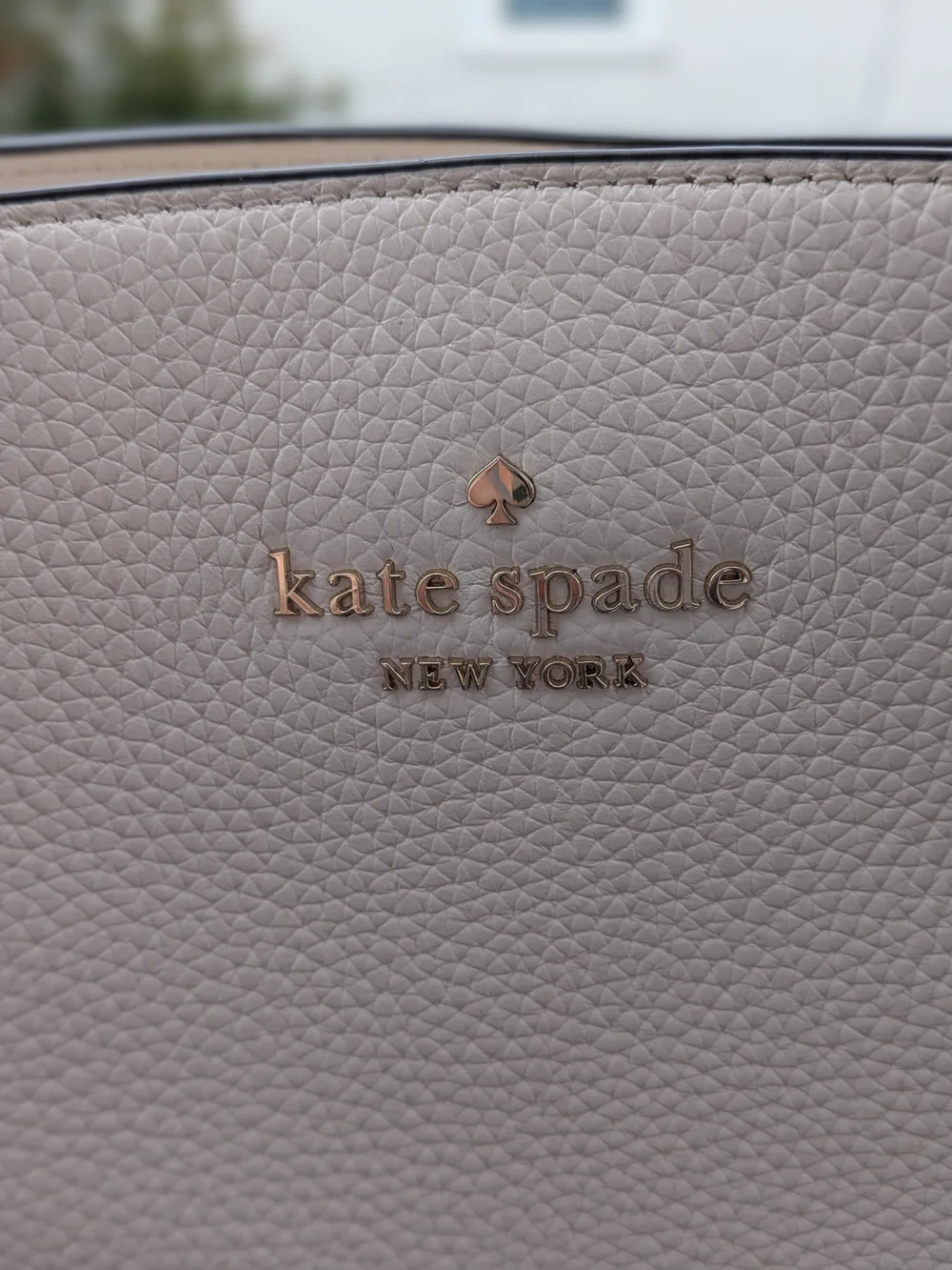 Kate Spade New York: Dumpling Medium Tote, Parchment White Pebbled Leather 💖
